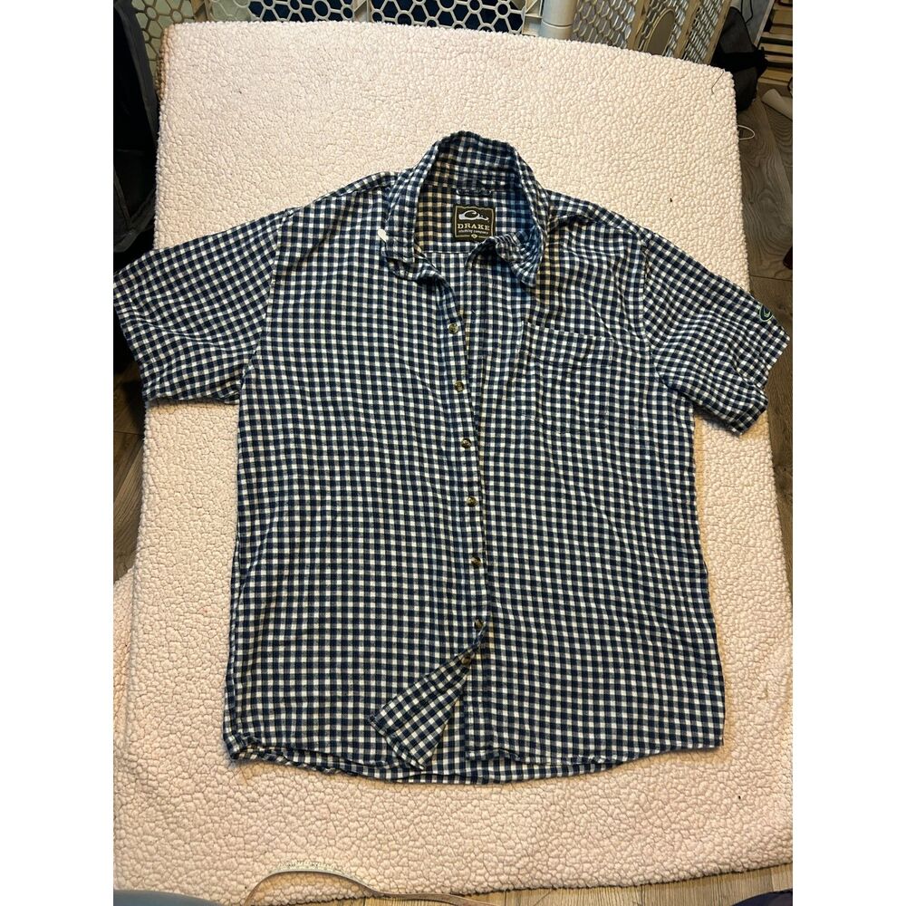 Southern Prep Drake Gingham Check Short Sleeve Button Shirt